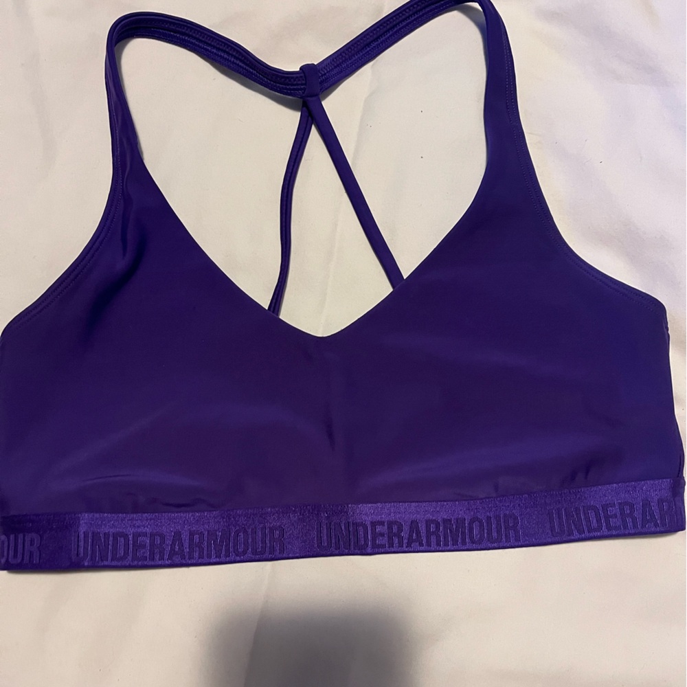 Under Armour Sports Bra Ptp 13.5 Size Med Purple